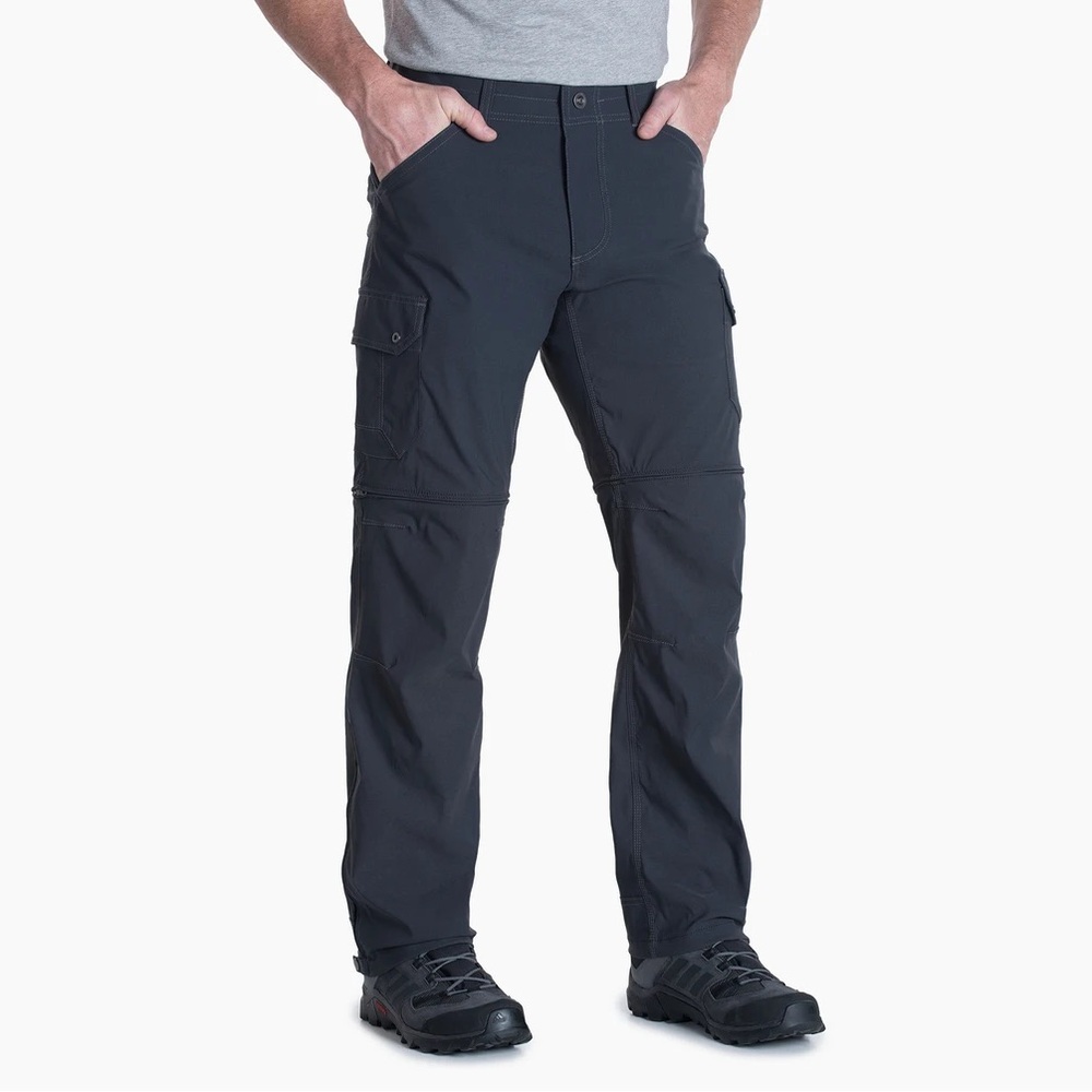 NWT KÜHL Renegade Cargo Convertible Pants Full Straight Fit Koal 32x32
